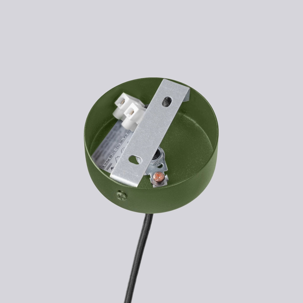 Lampadario HALO 6 verde oliva