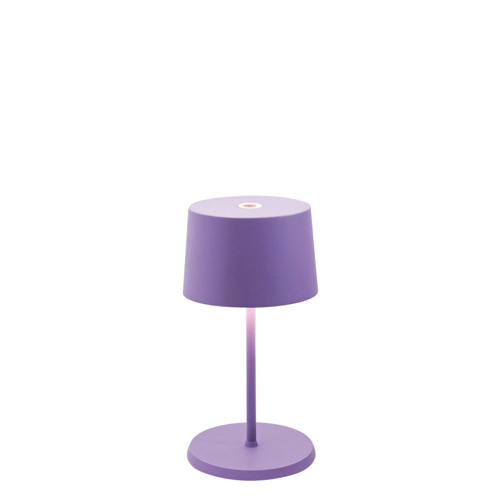 Lampada a led da tavolo Olivia pro mini Lilla ricaricabile e dimmerabile