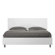 BS COM Letto matrimoniale contenitore 160x200 bianco frassino