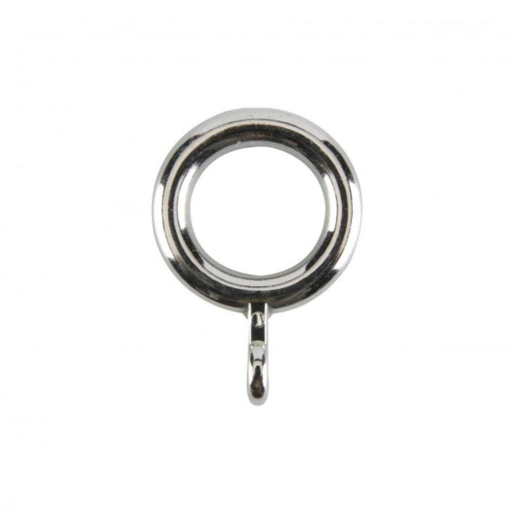 Anelli in metallo cromato per tende 10Pz 12mm