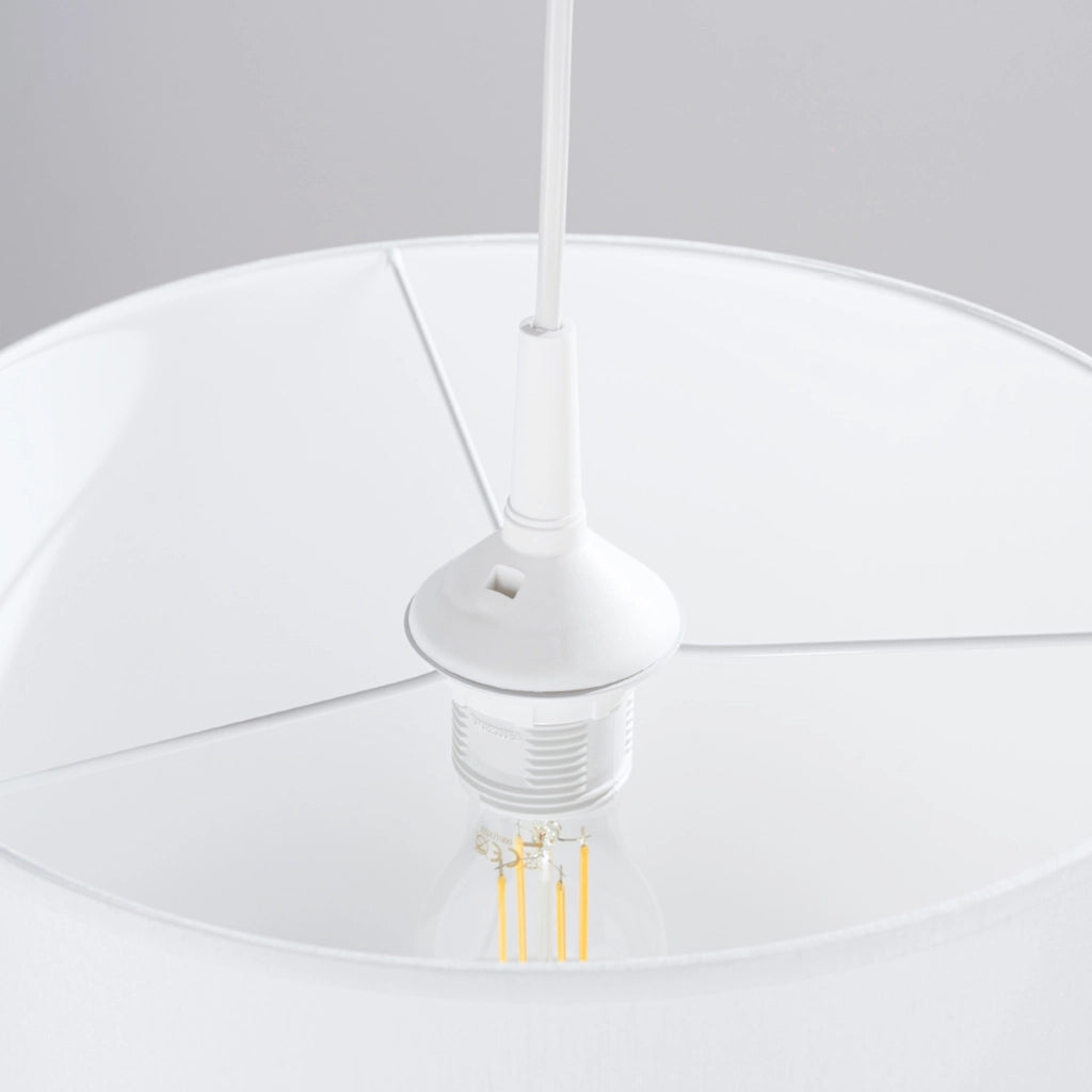 Lampada a sospensione bianca Ø30 Zephyr Pure Lume E27 15W