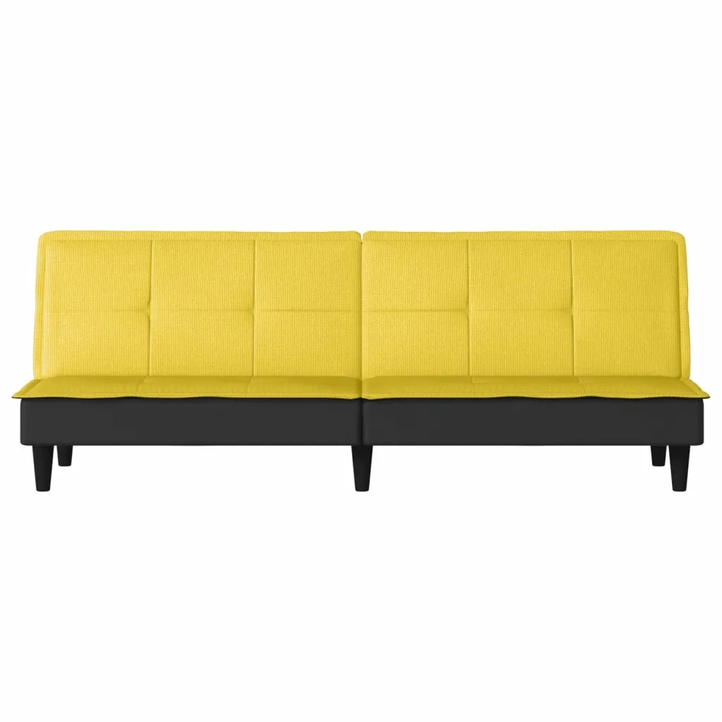 Divano Letto Giallo Chiaro in Tessuto 351917