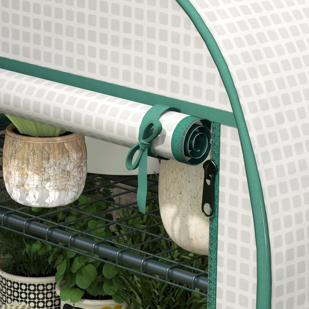 Serra da Giardino e Balcone con Ripiani ¨C zephmum ¨C Bianco 80x50x160 cm