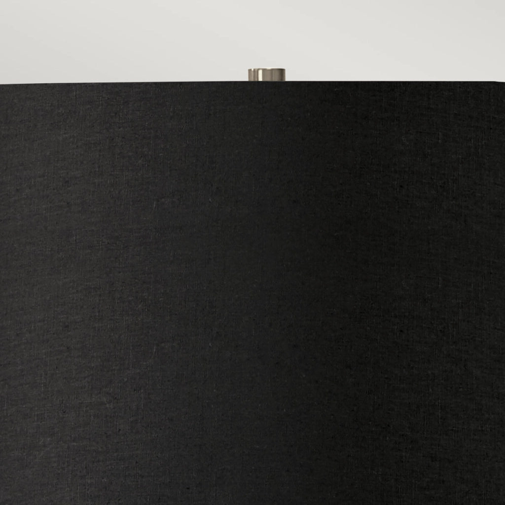 Lampada da tavolo Ripple porcellana bianca/nera 65cm Elstead