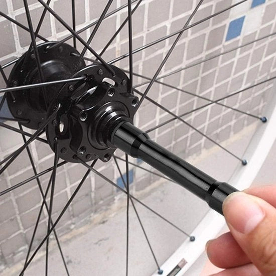 Adattatore di assale da 12mm a 9mm Quick Release Nero per Bicicletta