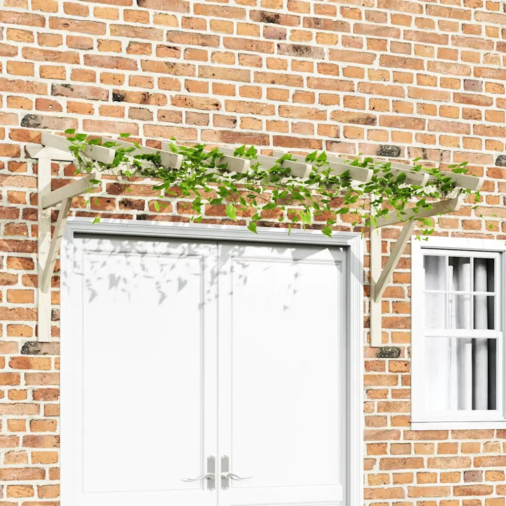 Tettoia per Porta d'Ingresso 200x100x100 cm in Legno di Pino 49454