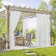 Bordi Acquaplastici Semi-Transparenti - 2 pezzi - 137 cm Larghezza x 213 cm Altezza - Zonere - Riscaldabili - Rimovibili con Lipice Autoadesivi - Tendaggi per Giardino