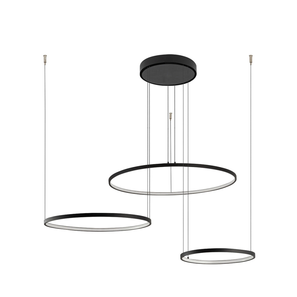 Lampada sospesa nera LED Circolo 4000K Nowodvorski 10867