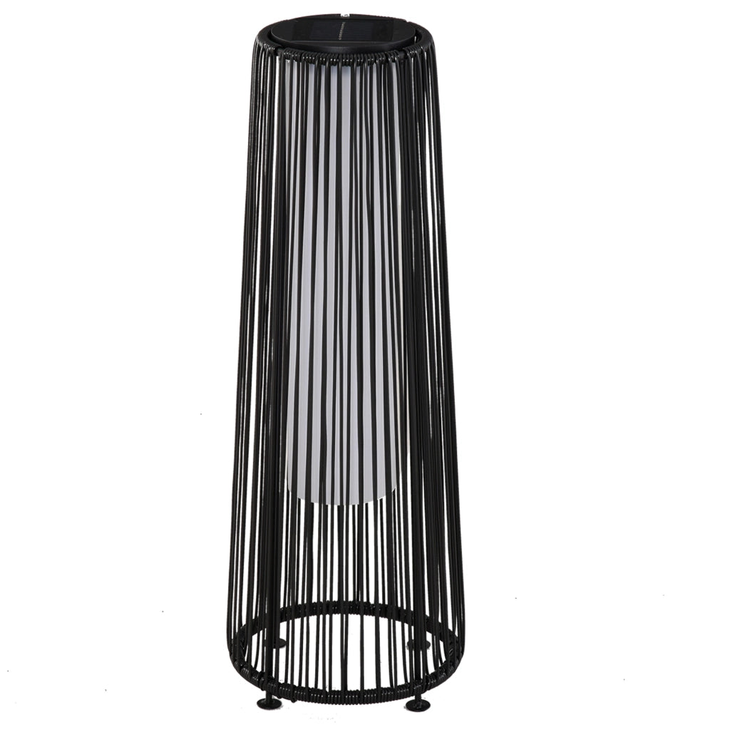 Lampada da giardino ¨C Minimal ¨C nero, resina, ? 21,5 x 61 cm