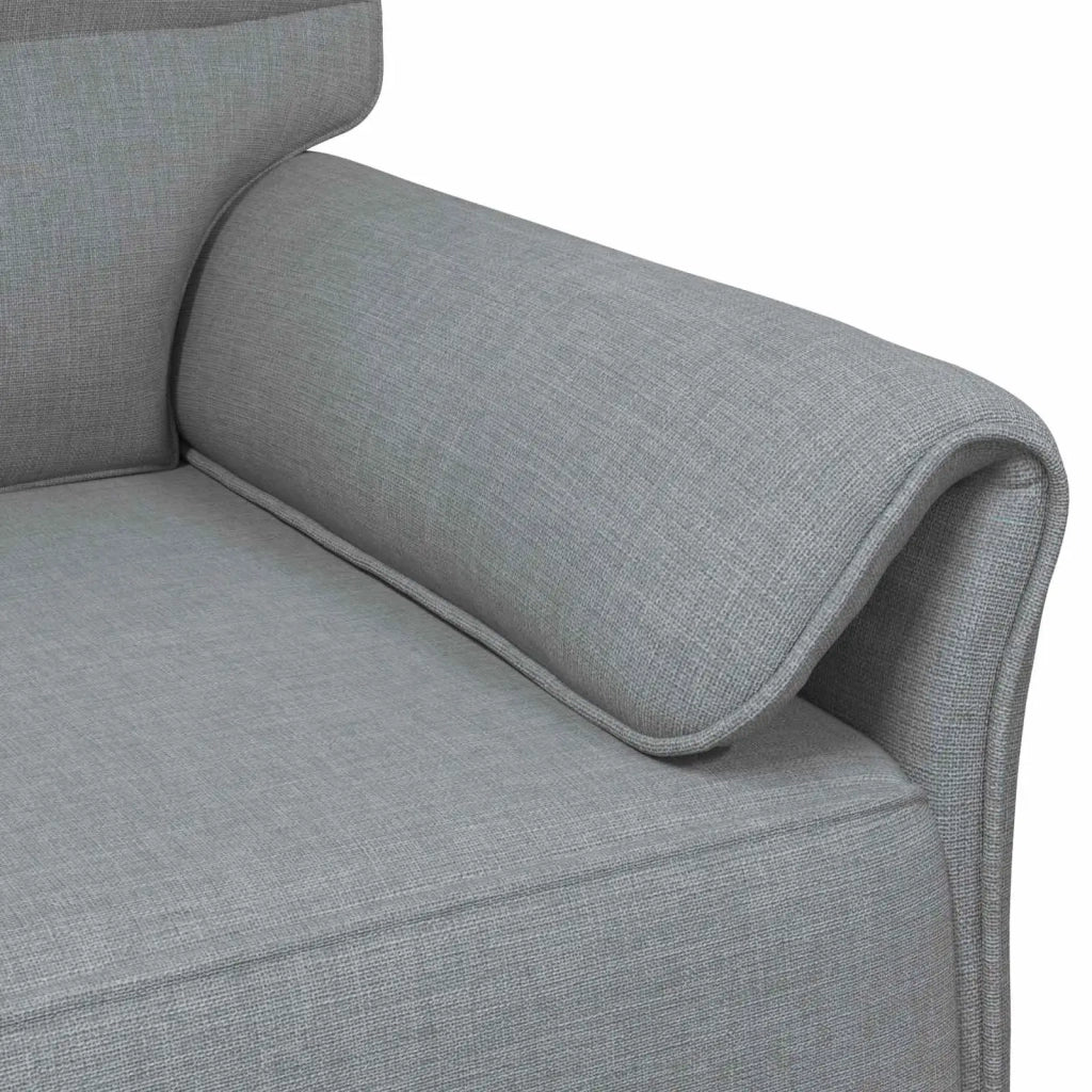 Set di divani 2 pz Grigio Chiaro Tessuto 3424857