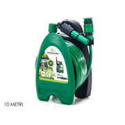 Trade Shop - Mini Avvolgitubo Da 10 Metri Irrigatore Giardino Tubo Acqua Compatto Avvolgitore -
