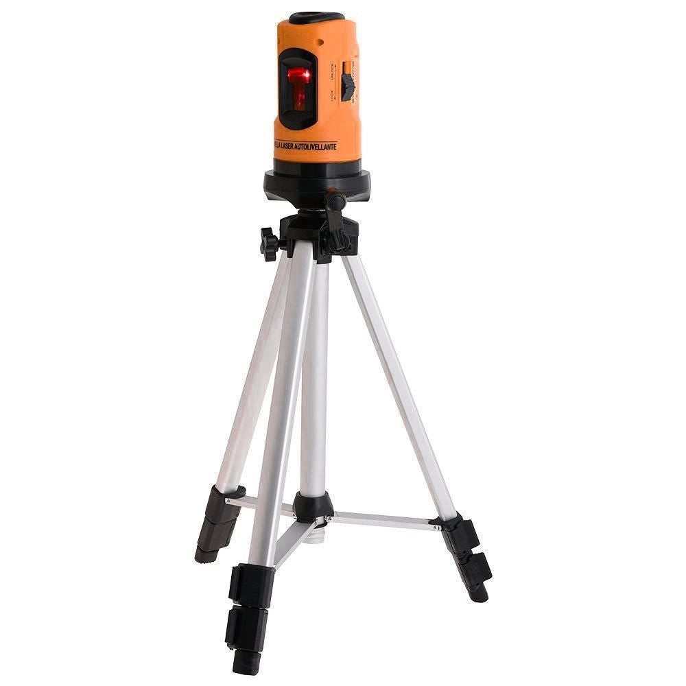 Trade Shop - Livella Laser Auto Livellante A 10 Mt Con Treppiede E Valigetta Professionale -