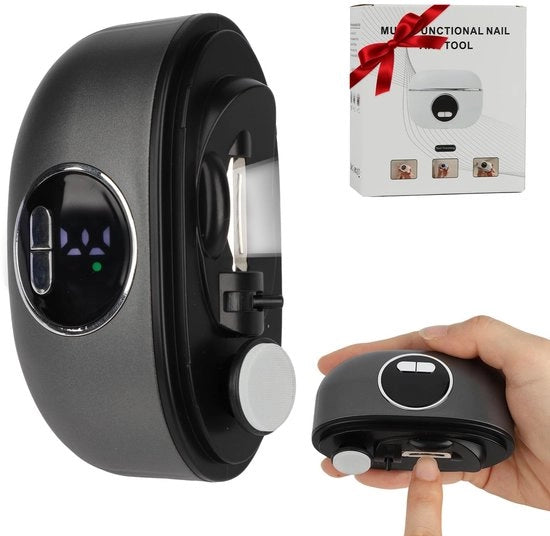 Nageltrattore elettrico con illuminazione LED e contenitore di conservazione