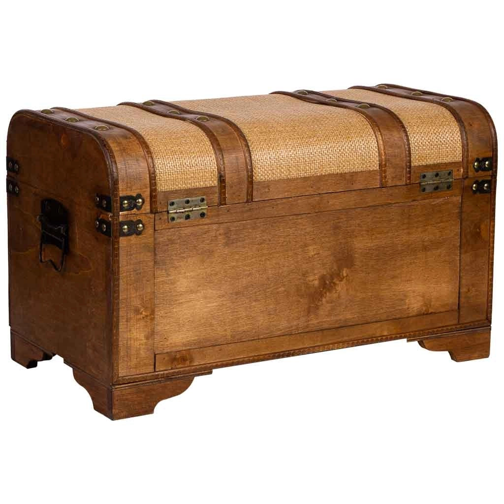 Baule in legno marrone 60x33x36,5