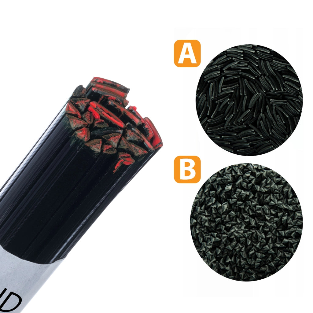 Stagno Saldatura per Saldatura Plastica PEHD Nero 50g – Alta Qualità, Granuli Puri | Filo 42 cm, Mix Forme