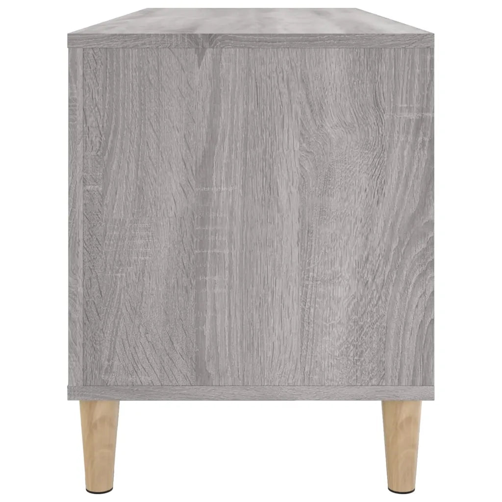 Mobile Porta Dischi Grigio Sonoma 100x38x48cm Legno Multistrato 831979