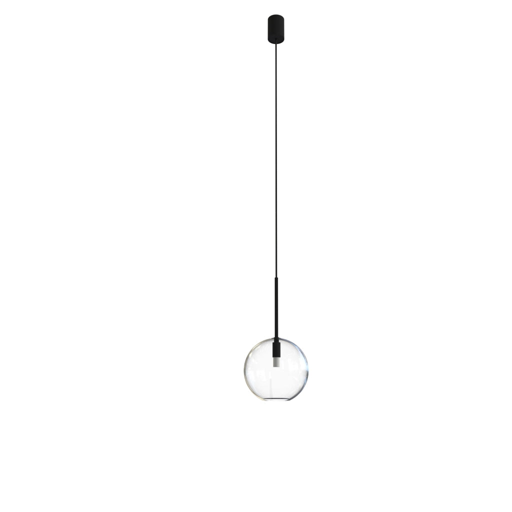 Nowodvorski Sphere lampada a sospensione vetro Ø15 nera