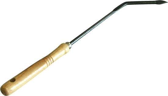 Haardhaak con manico in legno e punta in acciaio - 50 cm