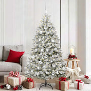 Albero di Natale artificiale con 300 LED Verde e Bianco 180 cm 3395753
