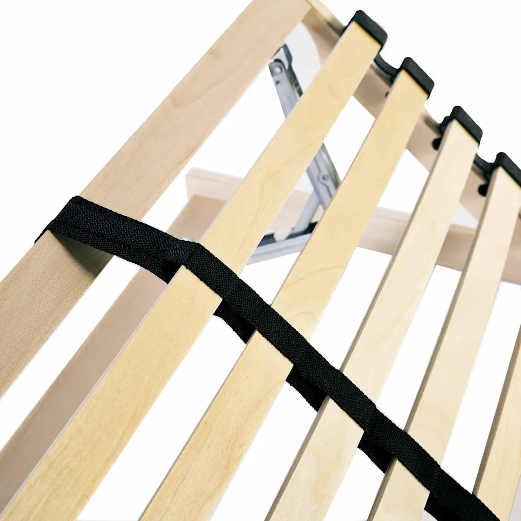 Base a doghe Marrone 70 x 190 cm Legno massello di faggio 42015238
