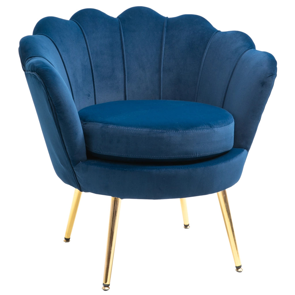 Poltrona Relax ¨C Zephmum ¨C Blu, Tessuto, 76x67x74cm