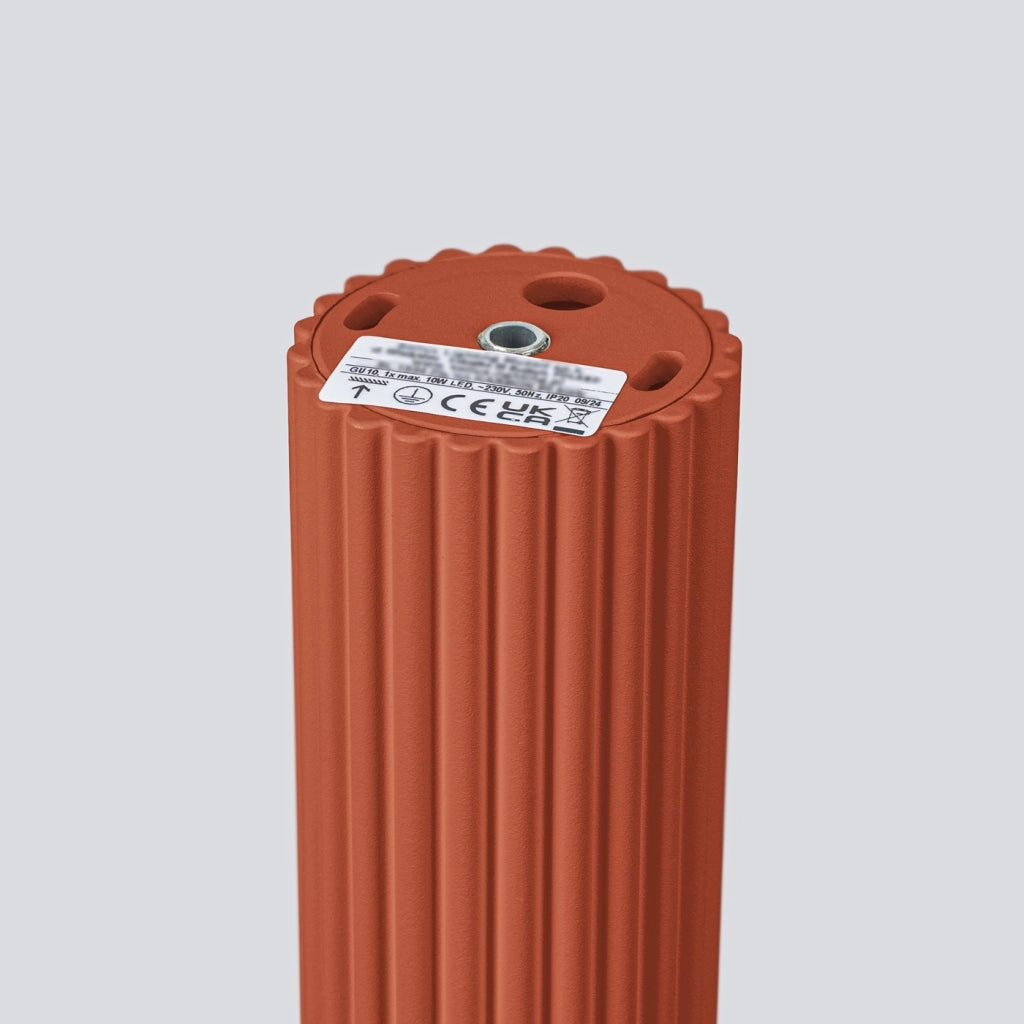 Lampada da soffitto KARBON 40 rosso ocra