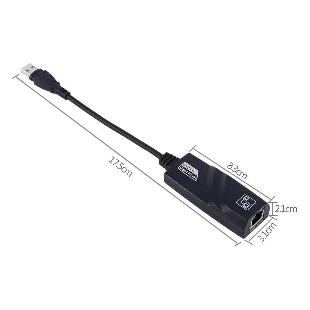 Trade Shop - Scheda Da Usb A Internet Abs Stabile Ambientale Usb 3.0 Gigabit Ethernet Q-c28 -