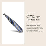 Stropdas con LED Illuminato con 5 Modi di Illuminazione per Feste