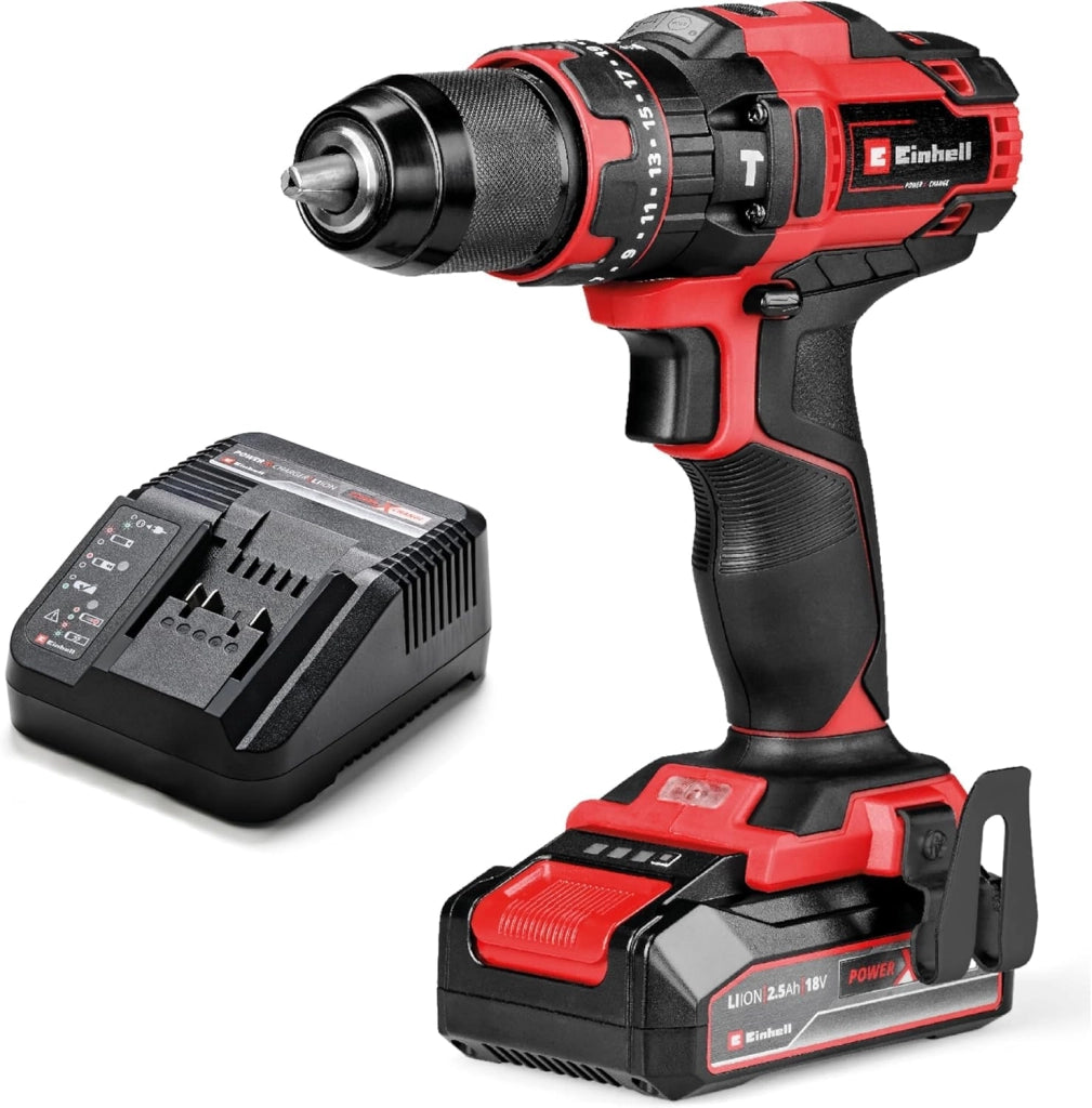 TRAPANO AVVIT PERCUS BATTERIA TECD1844LI EINHELL  VOLT 18 AH 2,5 XCHANGE