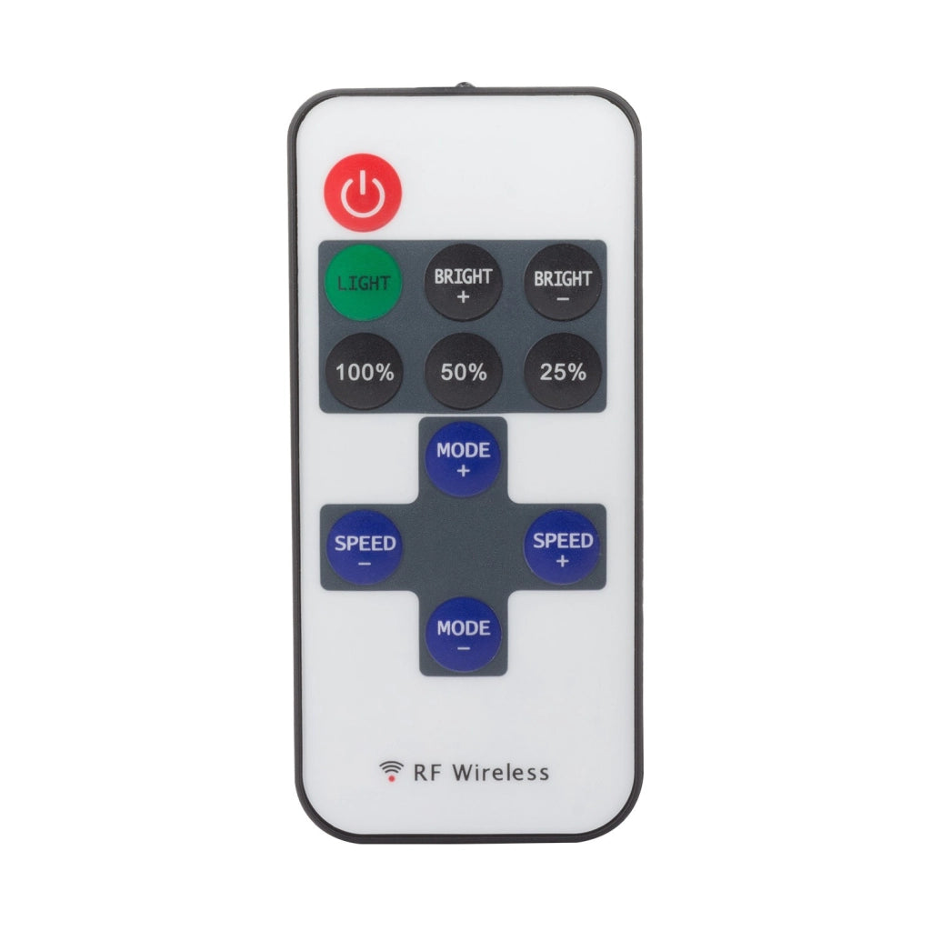 Centralina dimmer controller 12V 24V 6A telecomando RF 8 effetti strip strisce LED