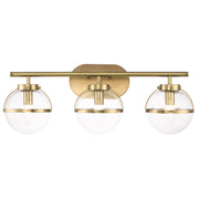 Applique bagno Hollis 3 luci E14 ottone IP44 Hinkley