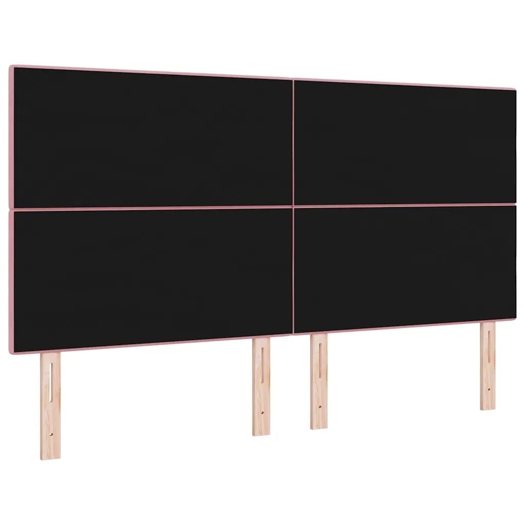 Testiera LED con strisce LED Rosa 180 cm Velluto 3338461