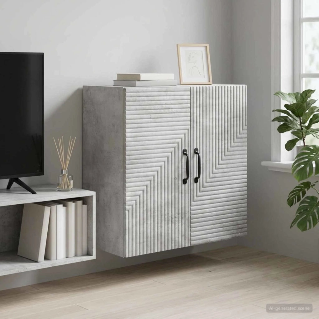 Mobiletto a muro Grigio Cemento 59 x 31 x 60 cm 898578