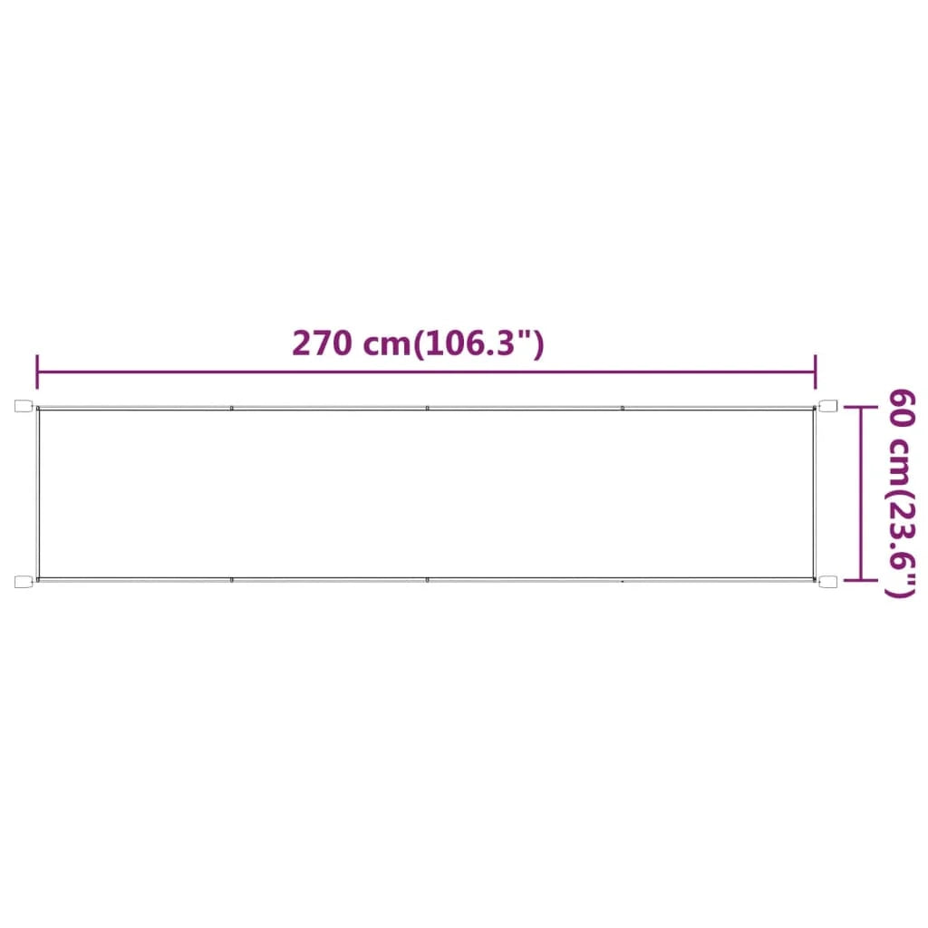 Tenda da sole verticale verde chiaro 60x270 cm tessuto oxford 02_0007709