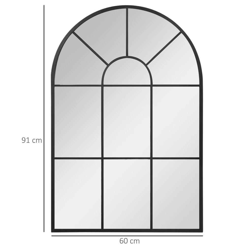 Specchio Decorativo da Parete ¨C Minimal ¨C Nero 60x91cm