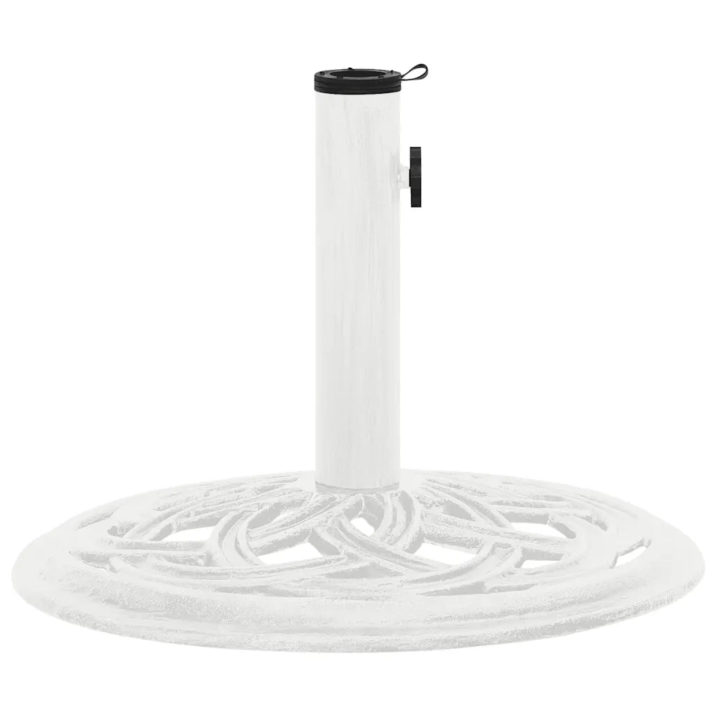 Base per Ombrellone Bianca 44x44x31 cm in Ghisa 317757