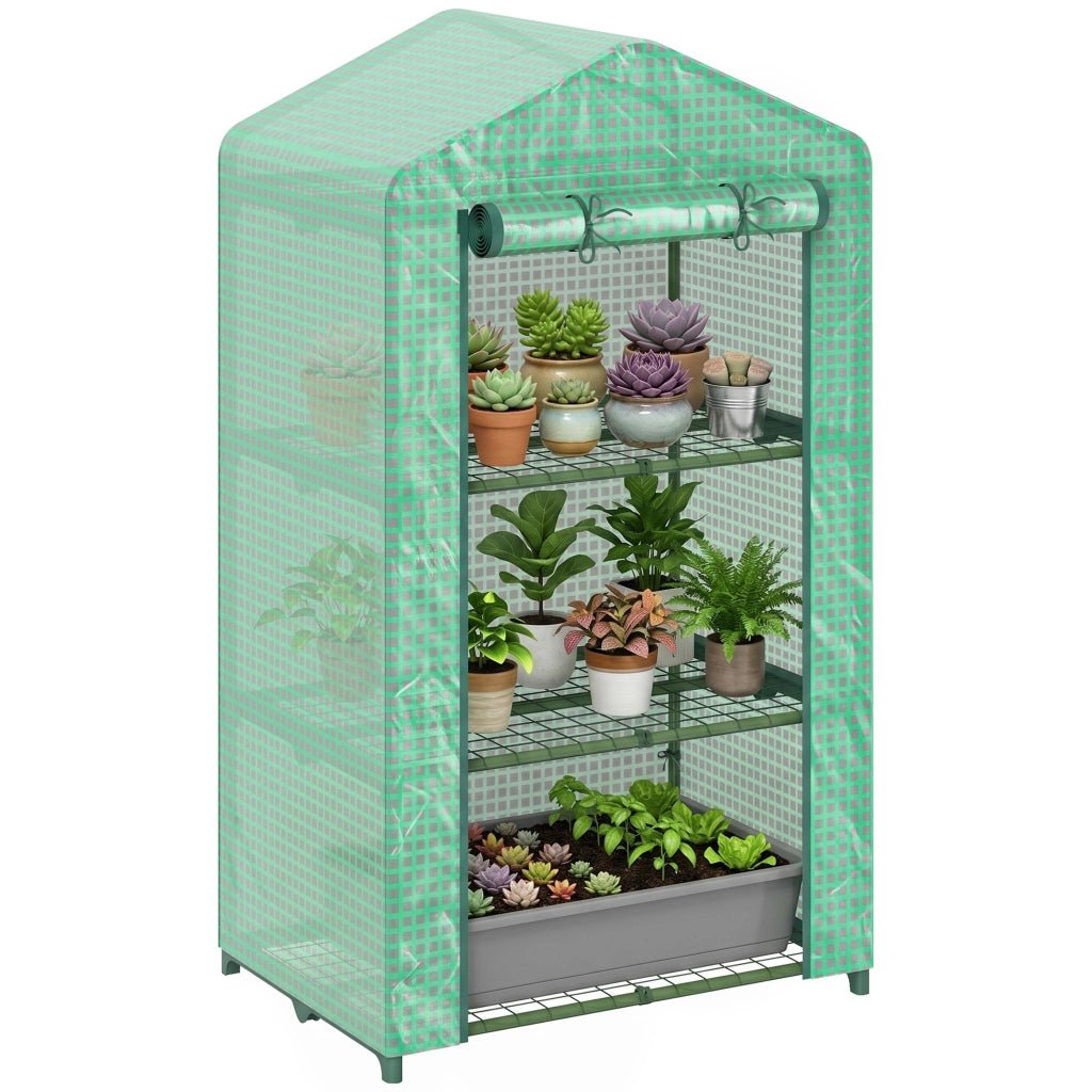 Serra Giardino 3 Livelli ¨C Minimal ¨C Verde 69x49x125 cm
