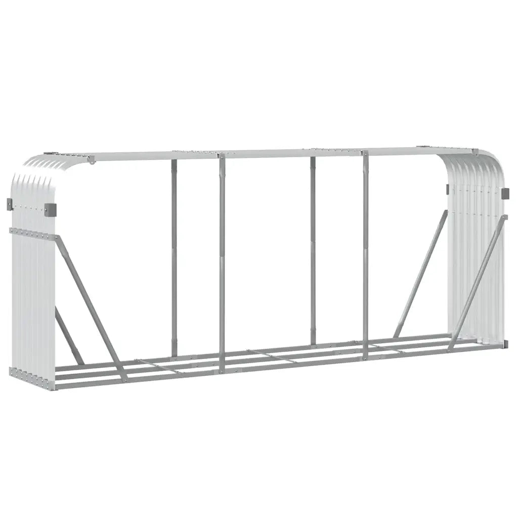Portaceppi Argento 234x45x100 cm in Acciaio Zincato CFW7170581