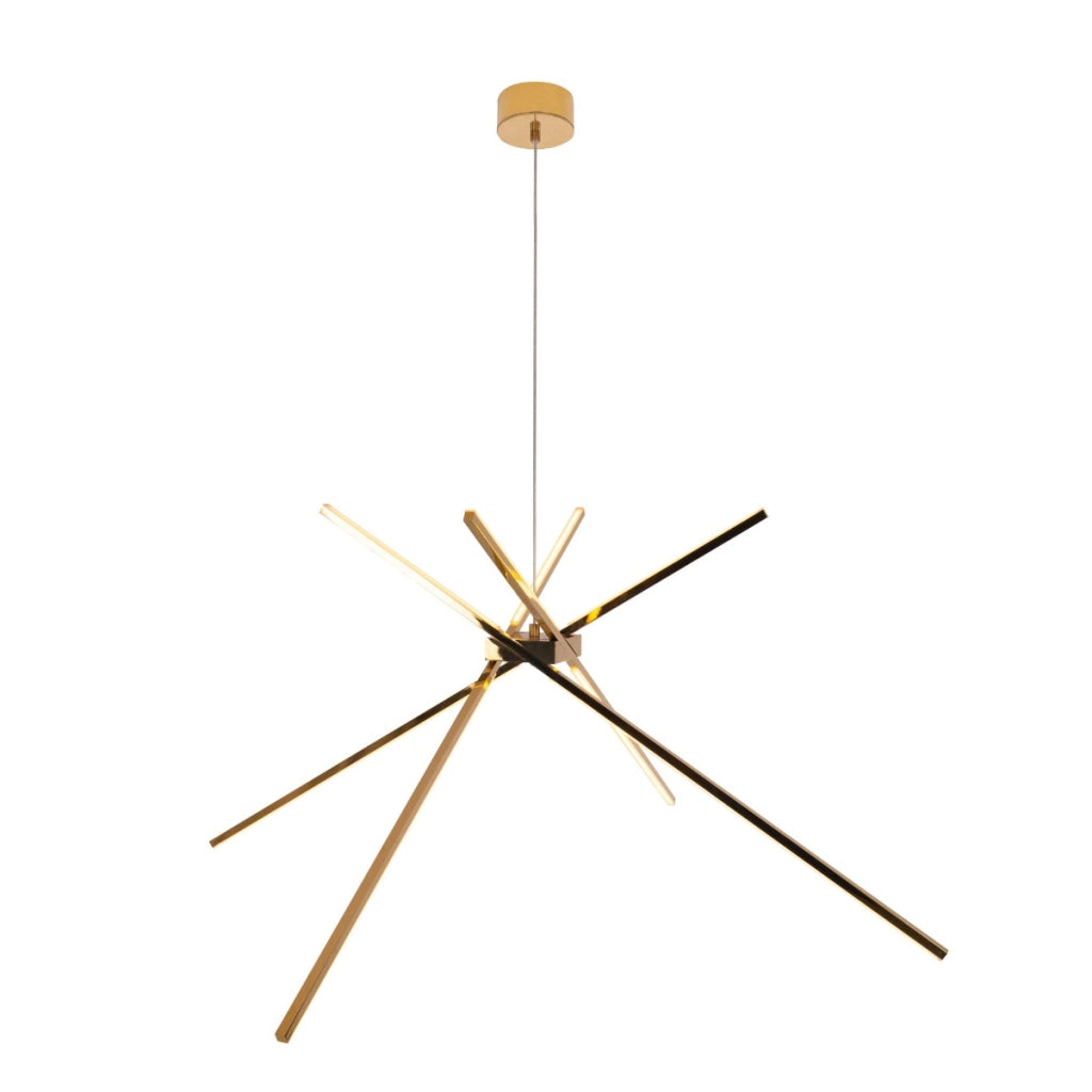 Lampada a sospensione Spider oro moderna LED 33W Maxlight