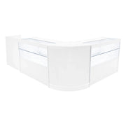 Set Banconi Negozi Bianco Phoenix LED C1200 CM60 TB60 con Serrature e Vetrina