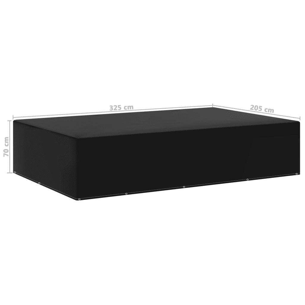 Copertura per Mobili da Giardino | Telone per mobili da esterni con 12 Occhielli 325x205x70 cm
