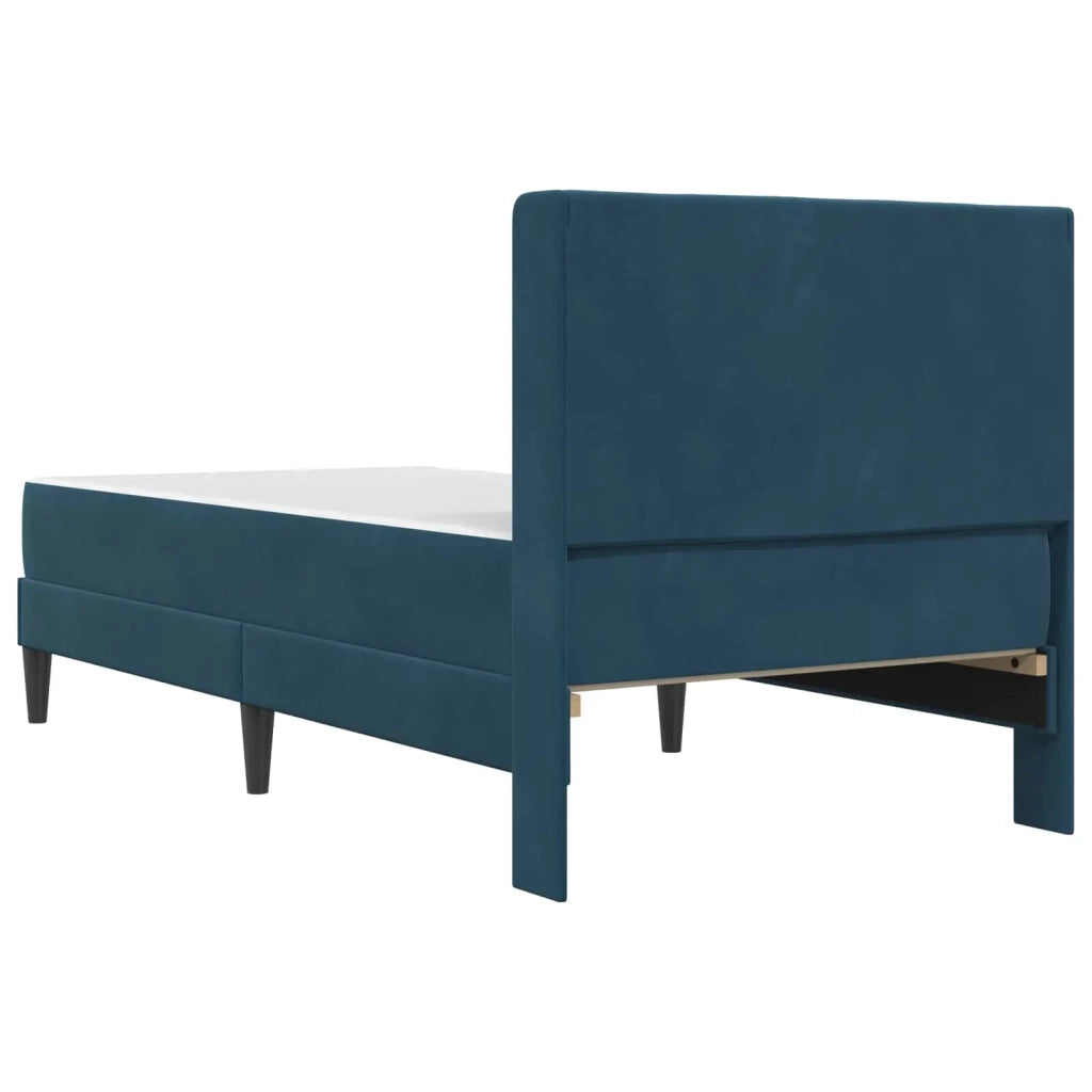 Struttura letto con materasso Blu 80 x 200 cm Velluto 3414830