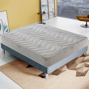 Materasso Piazza e Mezza 140x200 Alto 25 cm - Aloe Vera – Ortopedico – Alta densità – Onda Massaggiante - Massimo Comfort