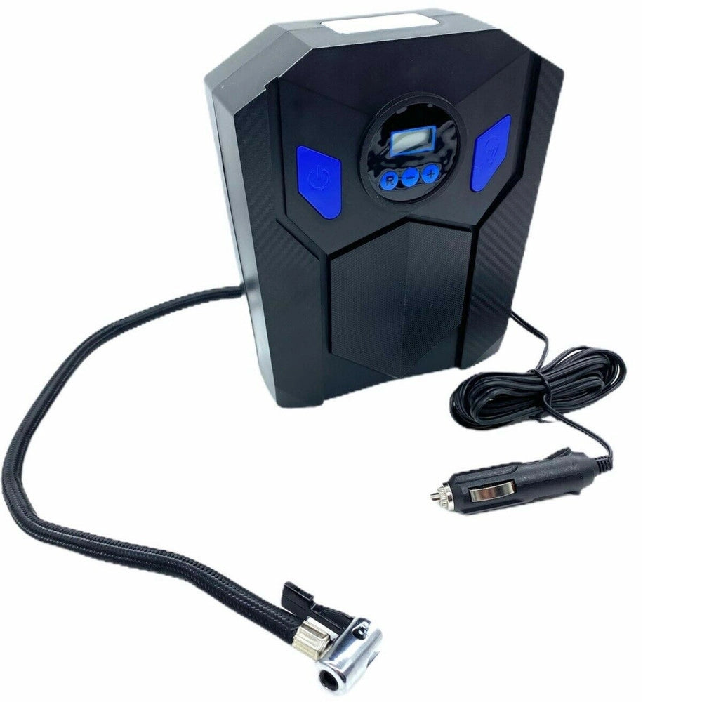 Trade Shop - Compressore Digitale Aria Portatile Con Pompa Per Pneumatici Auto Moto Bici Pump -