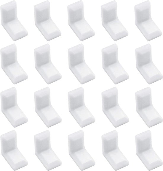 Hoekbeugel Premium 40 pezzi per armadio a parete - forma L e galvanizzato