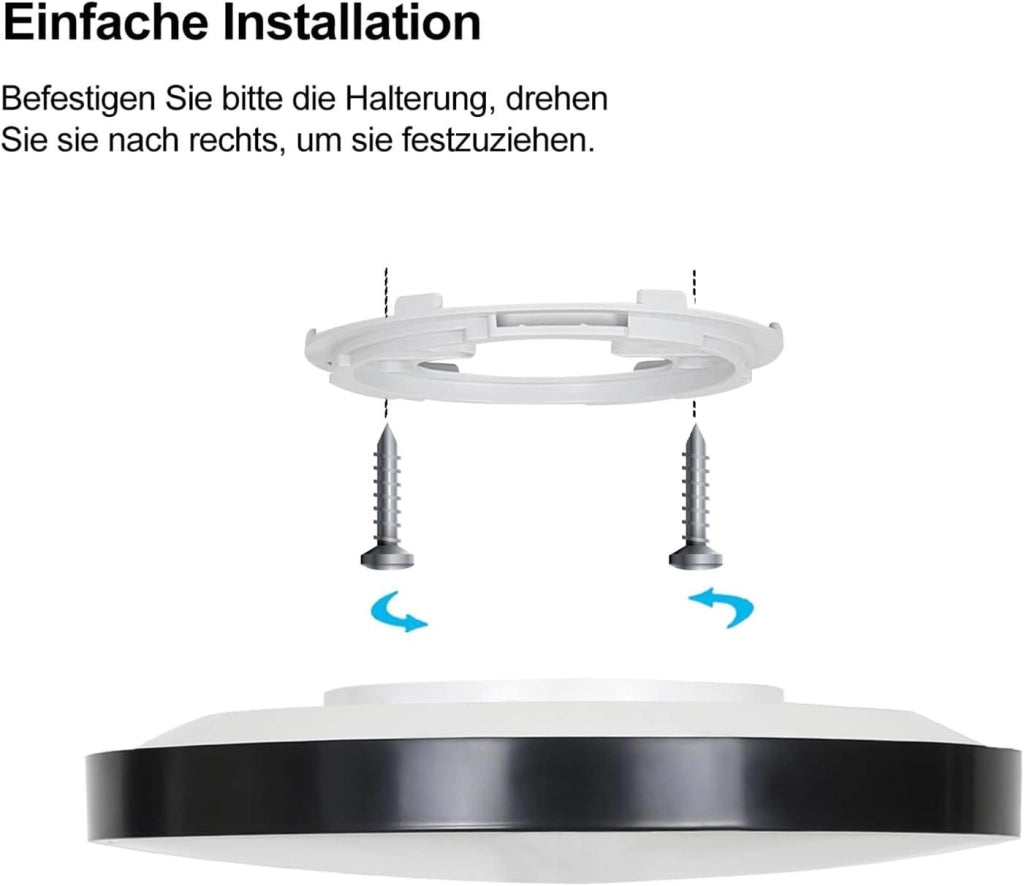 ZMH Lampada da soffitto LED IP44 telecomando design per cucina corridoio