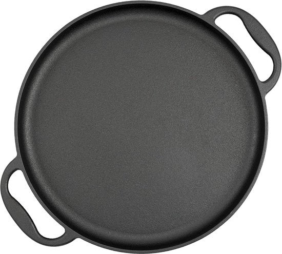 Piatto da griglia in acciaio inossidabile 35 cm - Rond e preverniciato per griglie a gas e a legna, forno e altro