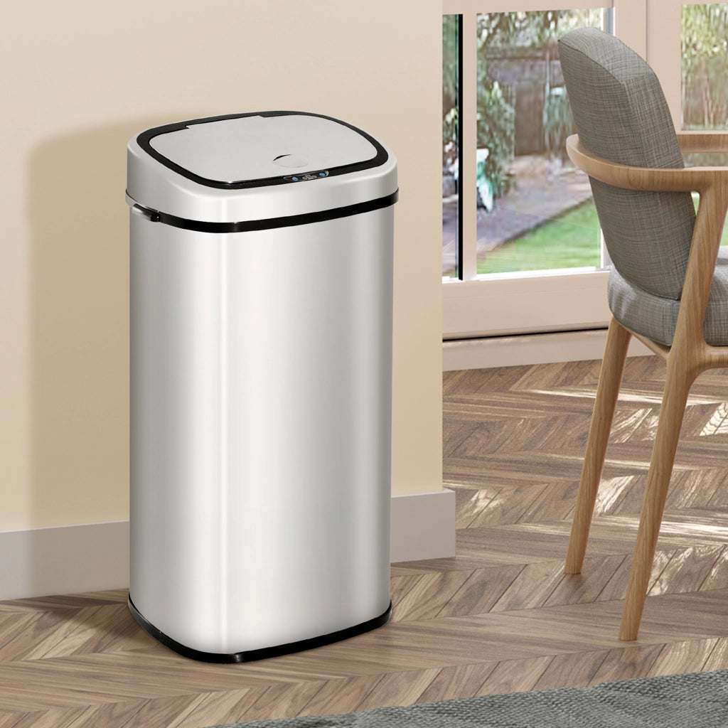 Cestino Automatico 68L ¨C zephmum ¨C Acciaio Inox Argento