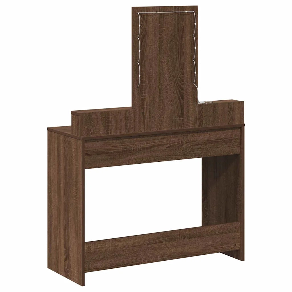 Toeletta | Tavolo da Trucco Marrone 100 x 41 x 140 cm Legno multistrato