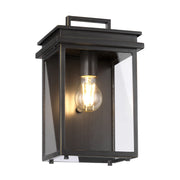 Applique esterna retro Glenview Feiss E27 IP44 bronzo
